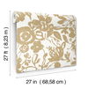Brushstroke Floral Gold Wallpaper thumbnail 8