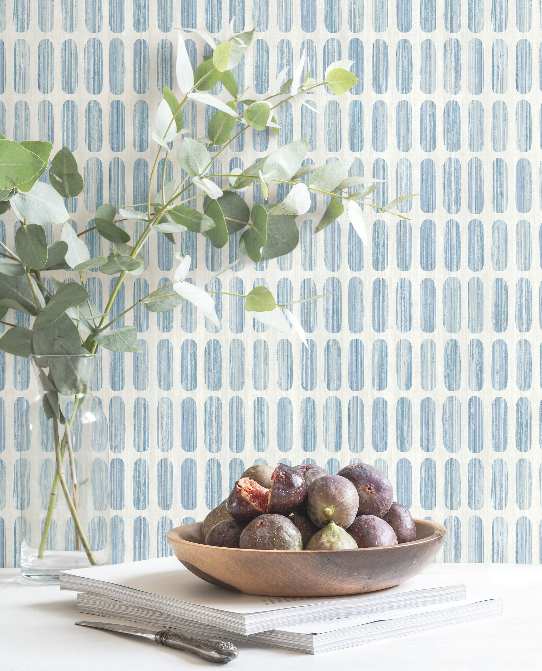 Petite Pergola Blue Wallpaper large image 