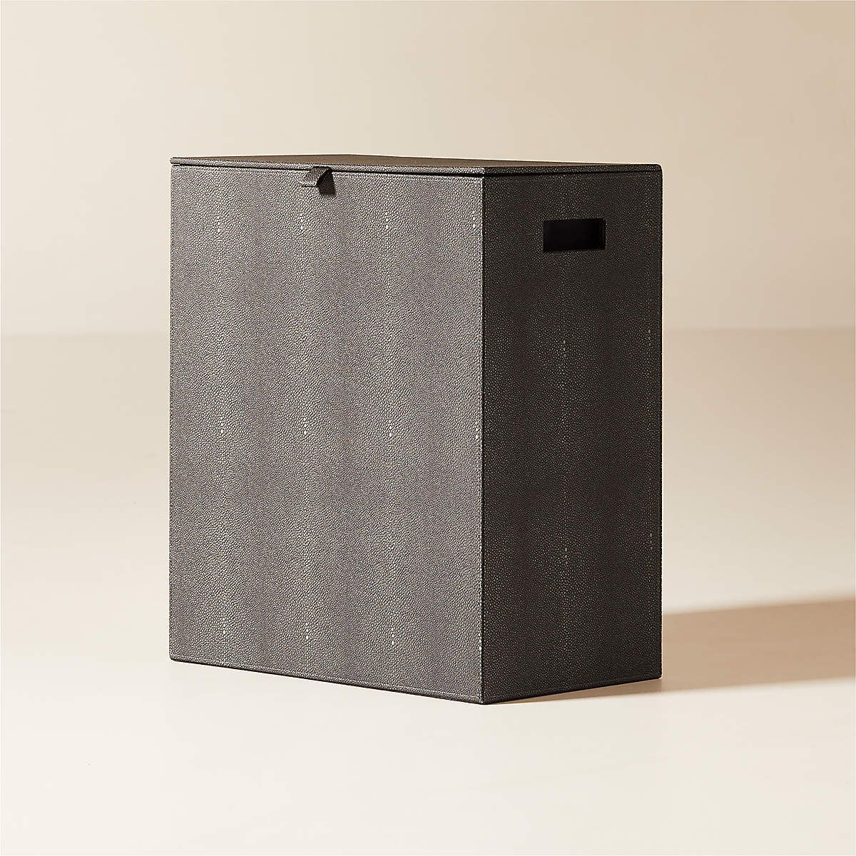 Online Designer Bathroom Shagreen Grey Laundry Hamper