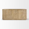 Terra Light Brown Wood Fluted Sideboard, Sideboards & Buffet by Mercana, 72" length x 19" width x 32" height thumbnail 7