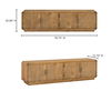 Monterey Media Cabinet Rustic Blonde thumbnail 10