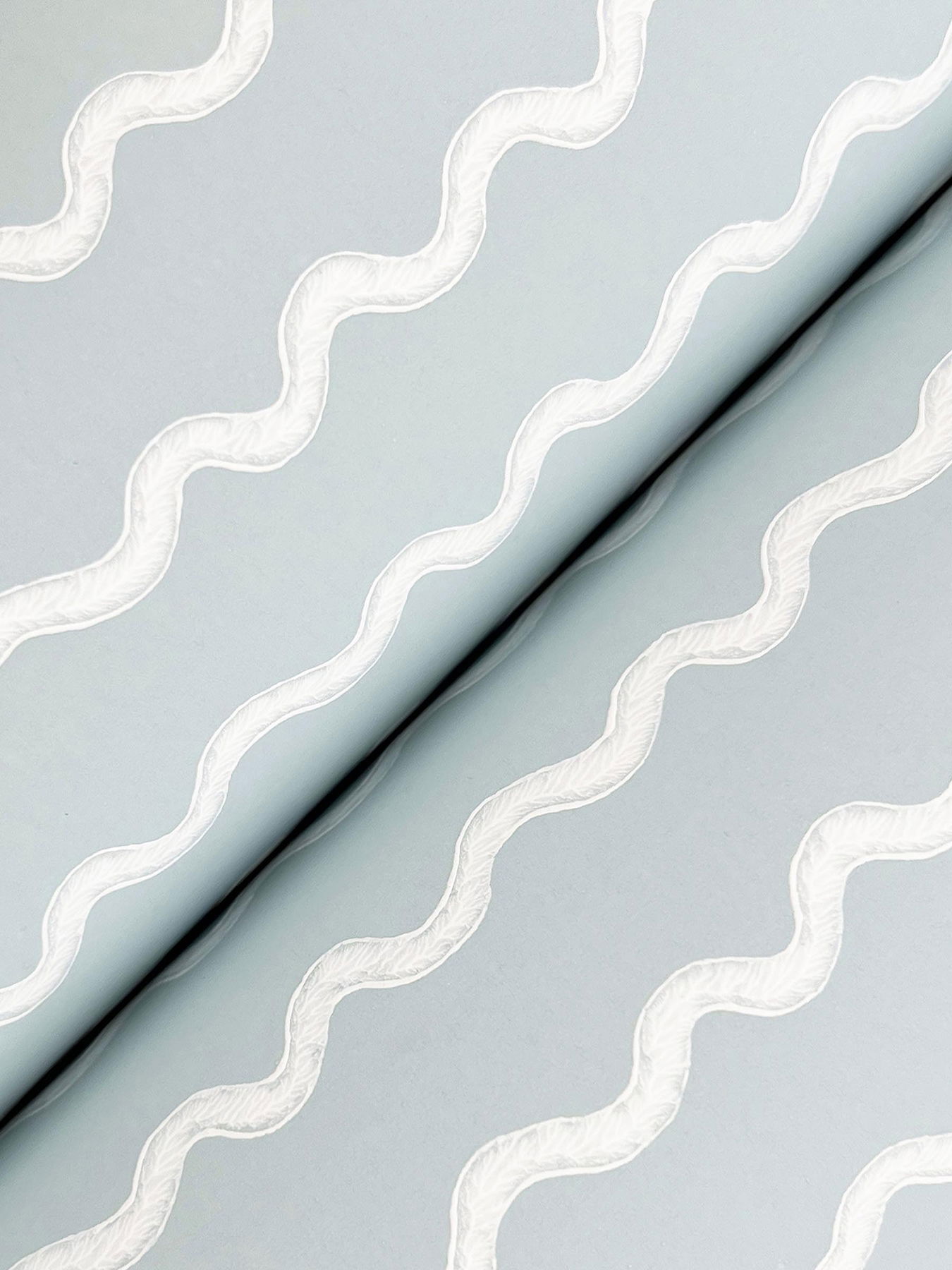 Rickrack Light Blue Wallpaper large image 
