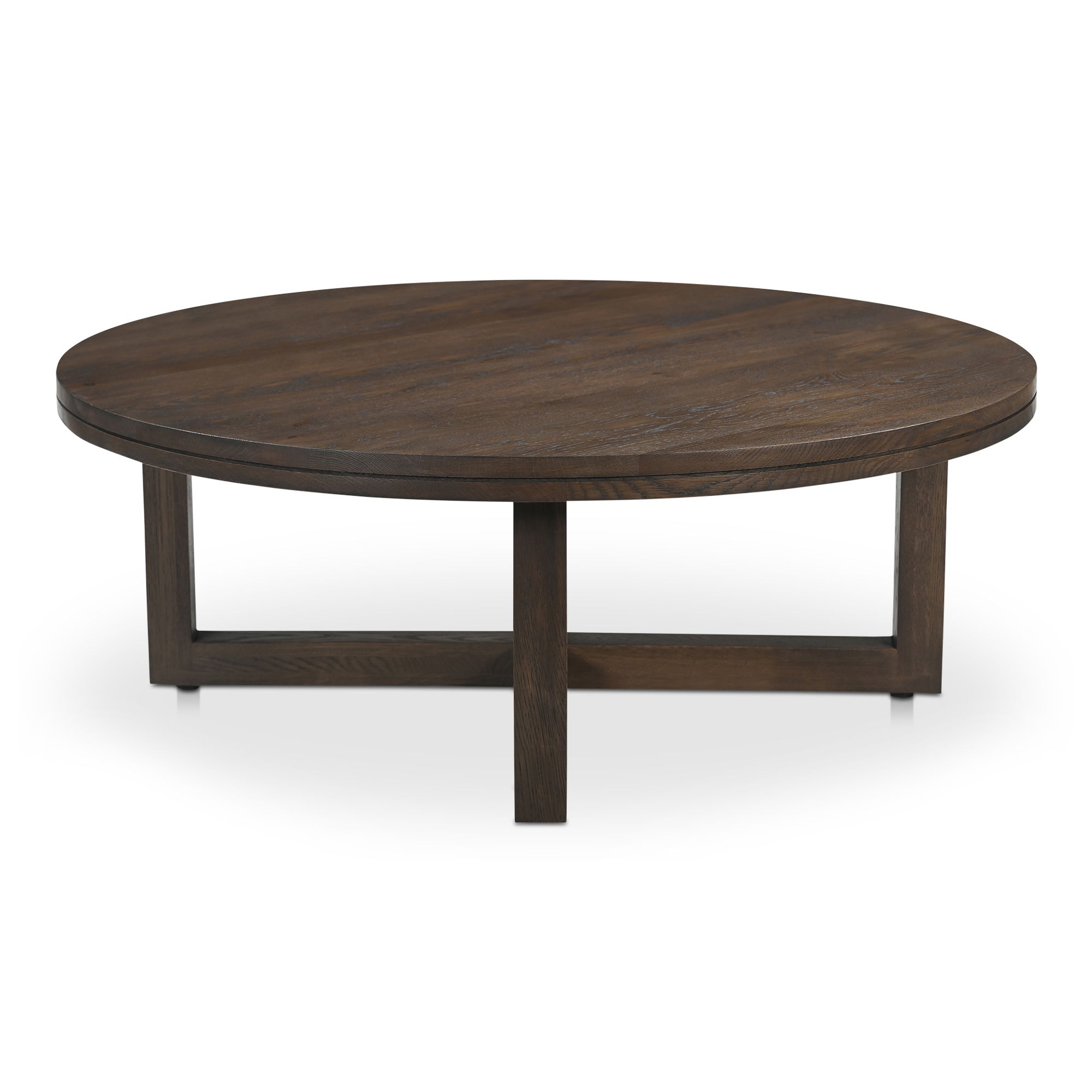 Joel Coffee Table Dark Brown, by Moe's Home, 42" width x 15" height x 42" depth View 3