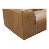 Form Nook Modular Sectional Sonoran Tan Leather, Sectional Sofa by Moe's Home, 81" width x 26" height x 71.5" depth thumbnail 5