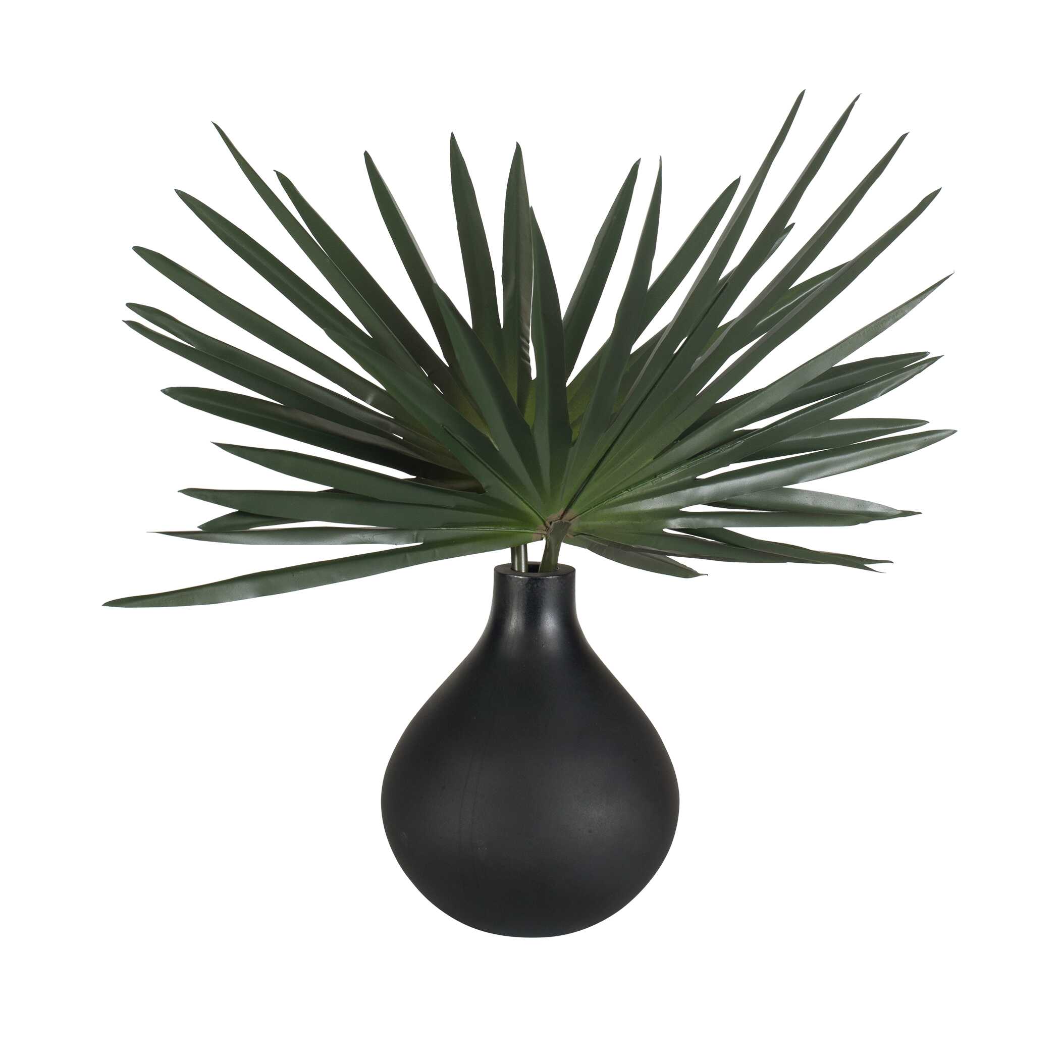 Axis Palm Accent & Vase, Decorative by Uttermost, 14" width x 14" height x 10" depth View 4