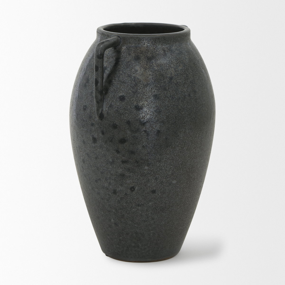 Kora Medium Dark Metallic Double Ear Vase, by Mercana, 7.48" length x 7.48" width x 11.22" height View 6