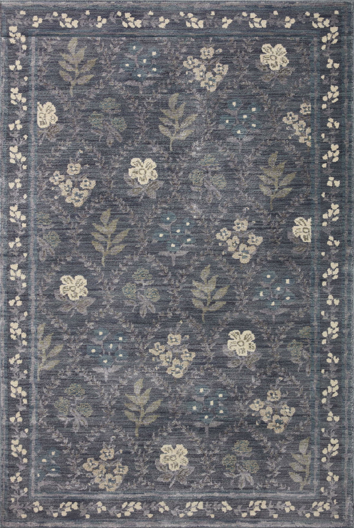 Rifle Paper Co. x Loloi Fiore Rug, 1'6" length x 1'6" width View 1