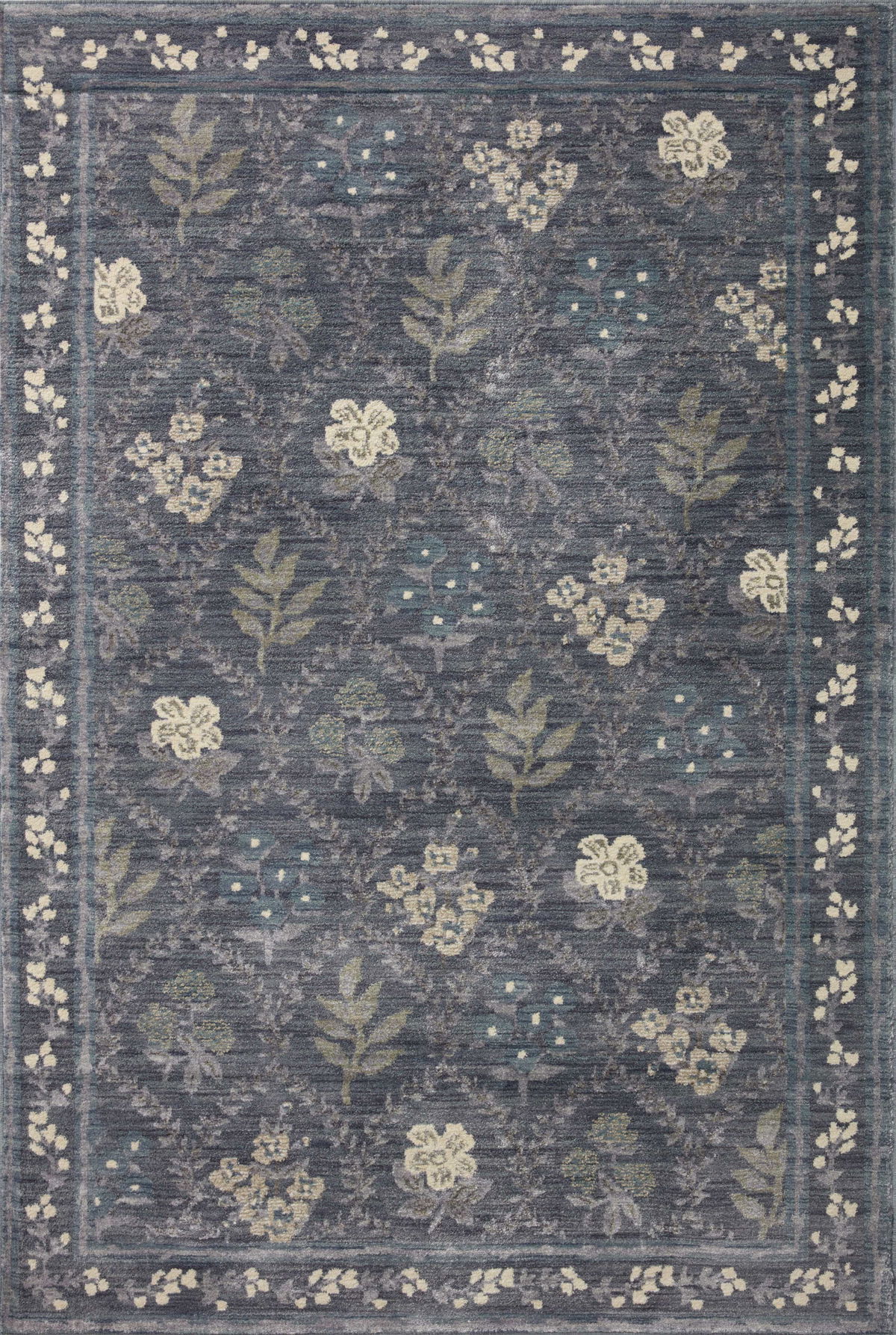 Rifle Paper Co. x Loloi Fiore Rug, 3'2" length x 3'2" width View 1