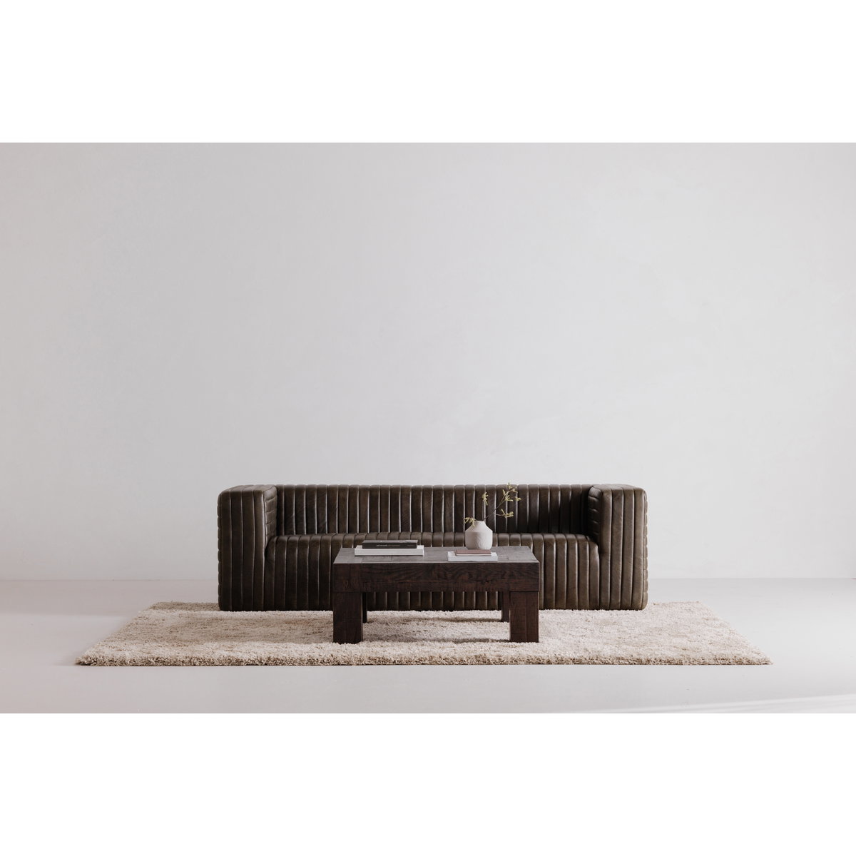 Evander Coffee Table Rustic Brown, by Moe's Home, 39.5" width x 16.5" height x 39.5" depth View 6