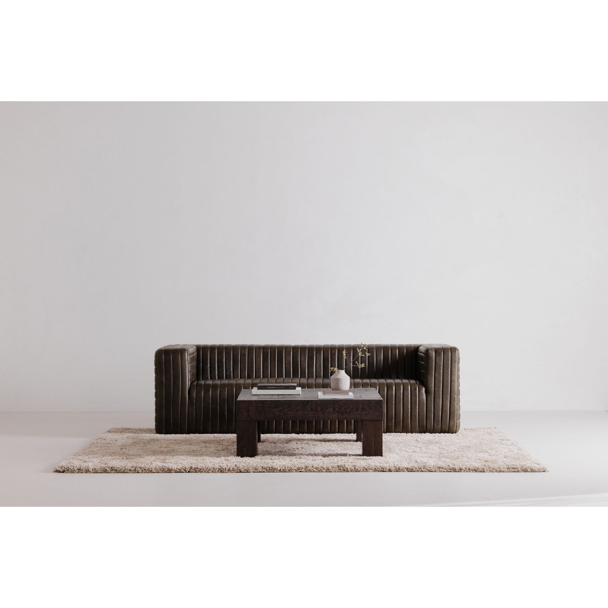 Evander Coffee Table Rustic Brown large image 