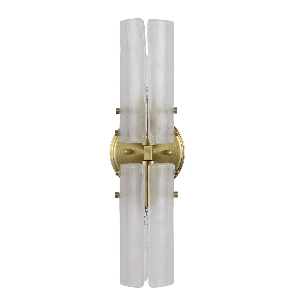 Mistie 2 Light Glass Sconce, Ceiling Light by Uttermost, 5.12" width x 17" height x 5.25" depth View 4