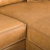 D'Arcy 111'L x 70'D x 33'H Tan Leather Right Chaise Sectional thumbnail 10