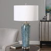 Maira Blue Ceramic Table Lamp thumbnail 1