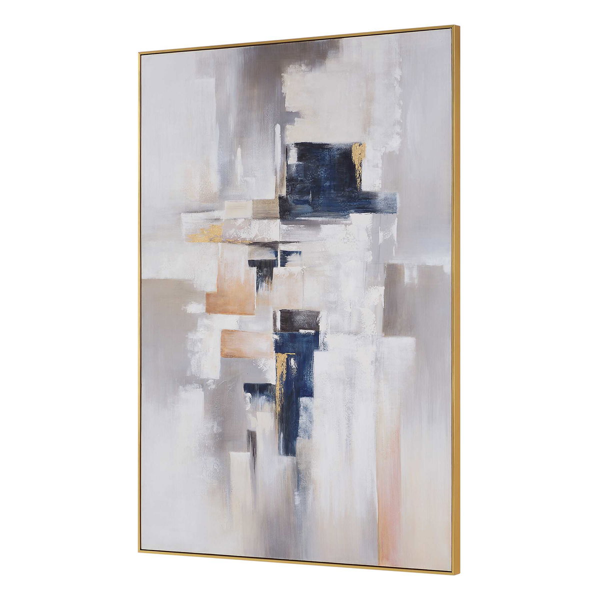 Waterfront Geometric Abstract Art, by Uttermost, 49" width x 73" height x 2" depth View 5