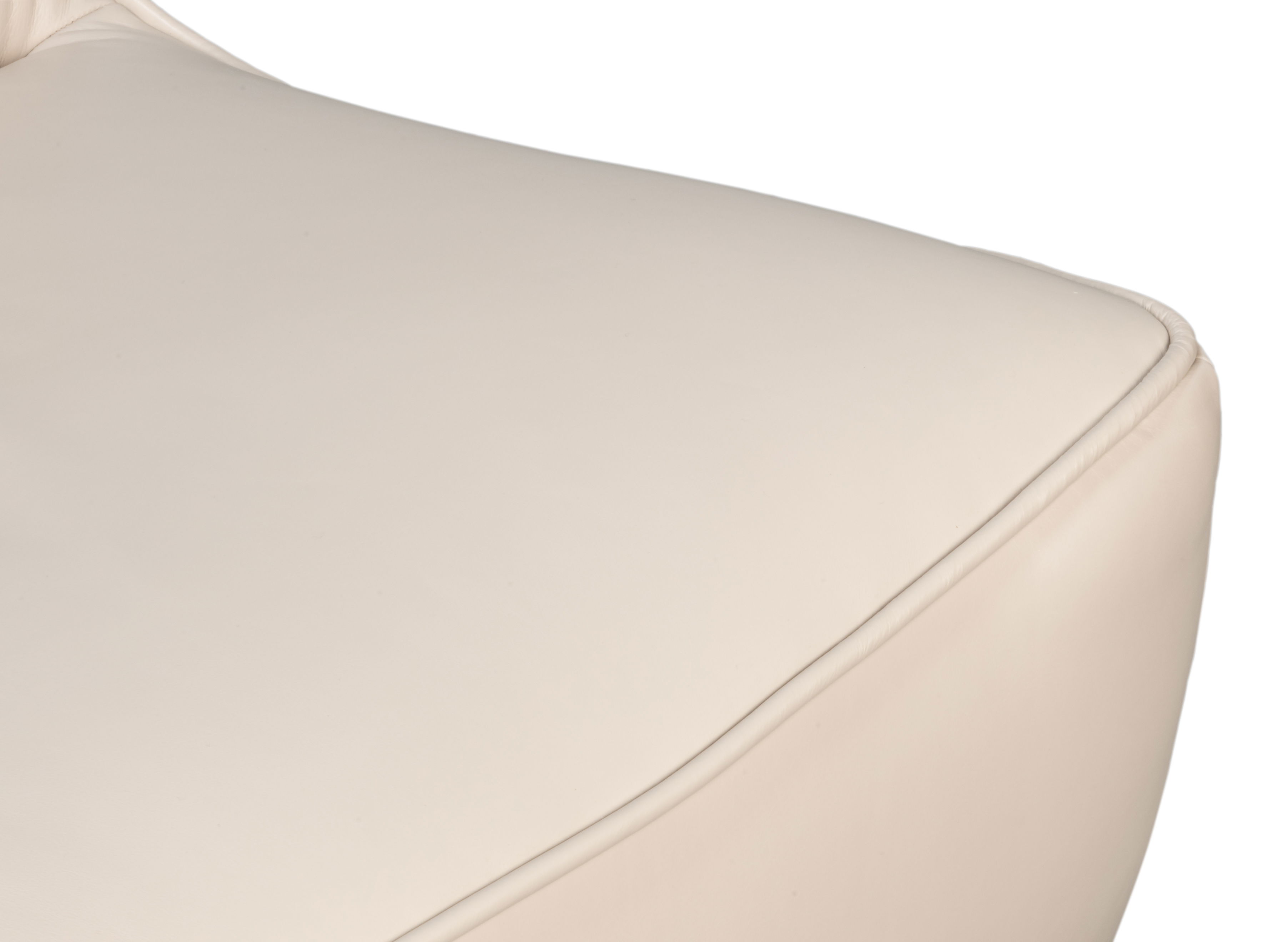 Kennett Swivel Chair,Crystal White Leath large image 