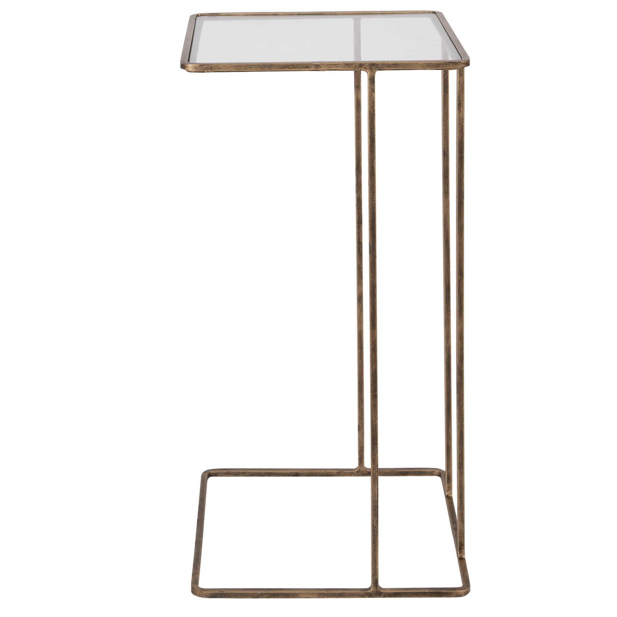 Cadmus Gold Accent Table, Side & End Table by Uttermost, 12" width x 24" height x 12" depth View 5
