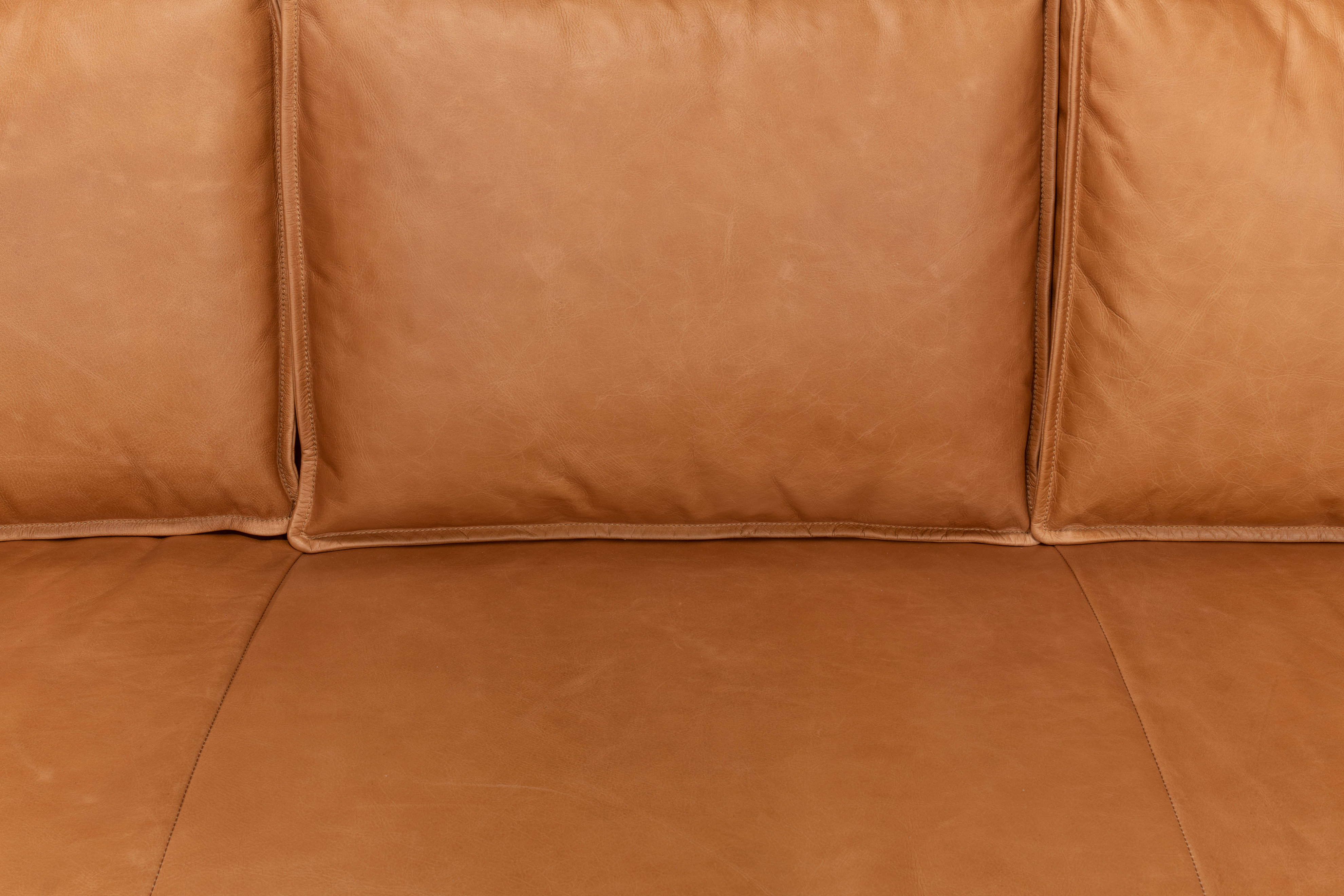 Esprit Leather Sofa, Sofas & Sectional by Sarreid, 74" length x 33" width x 32" height View 6