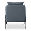Archer Accent Chair Slate Blue Linen Blend thumbnail 3