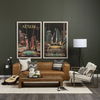 Ricciardo Cognac Leather Three Seater Sofa thumbnail 1