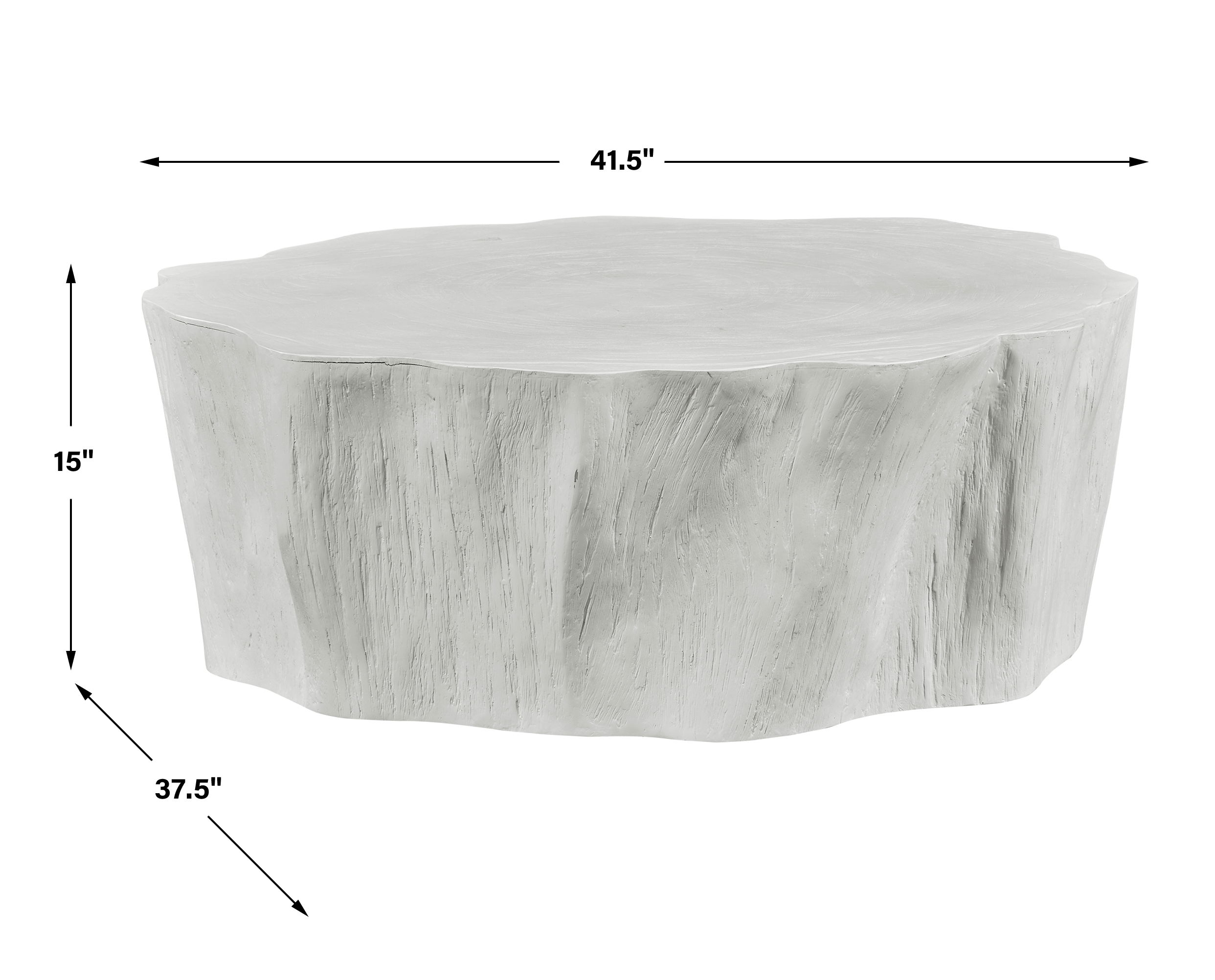 Woods Edge White Coffee Table large image 