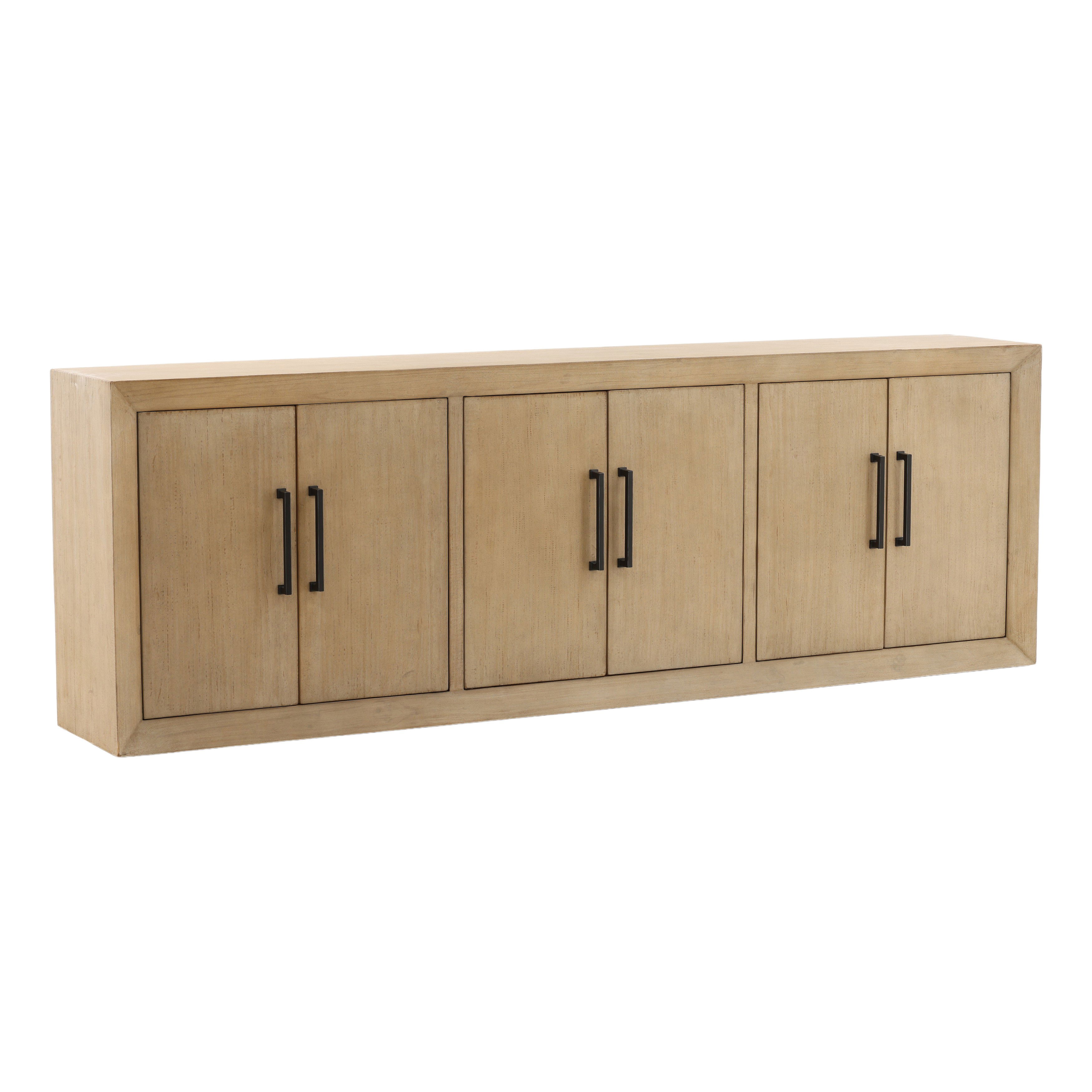 Sonya Sideboard Light Warm Wash 108', Sideboards & Buffet by Dovetail, 108" width x 36.25" height x 18" depth View 1