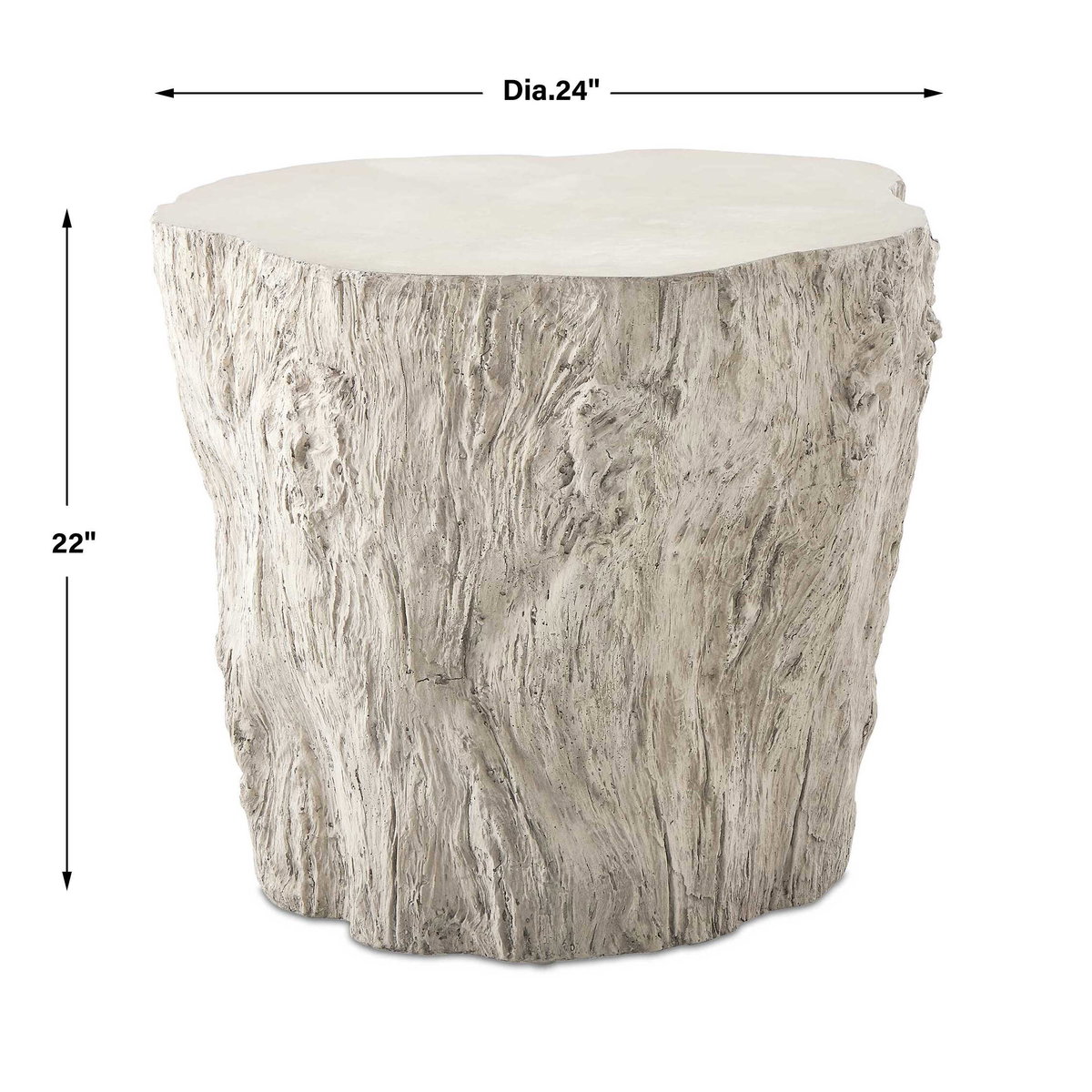 Oakmont White Outdoor Side Table, Outdoor Table by Uttermost, 2' width x 1'10" height x 2' depth View 3