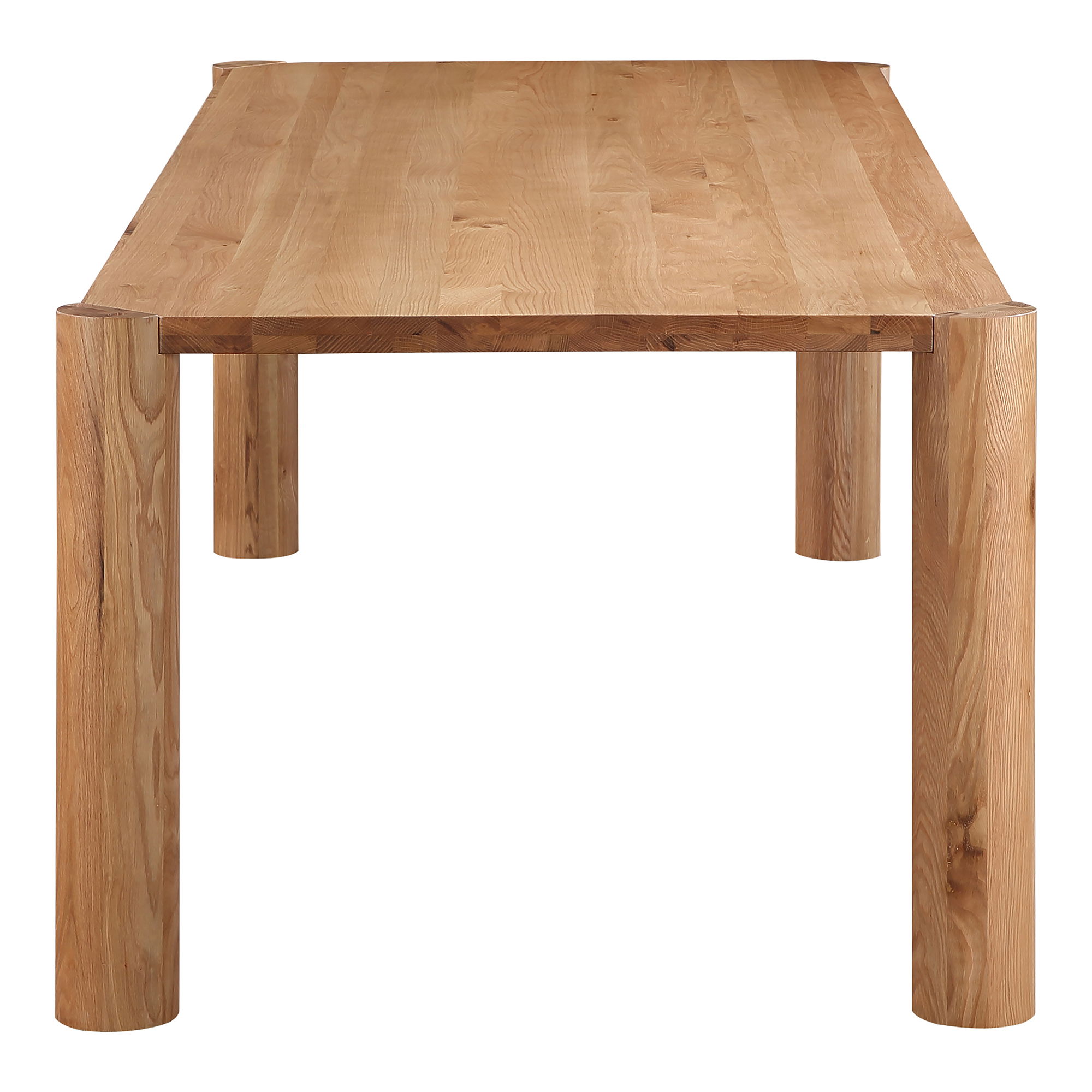 Post Large Table Large Natural Oak, Dining Table by Moe's Home, 96" width x 29" height x 39" depth View 3