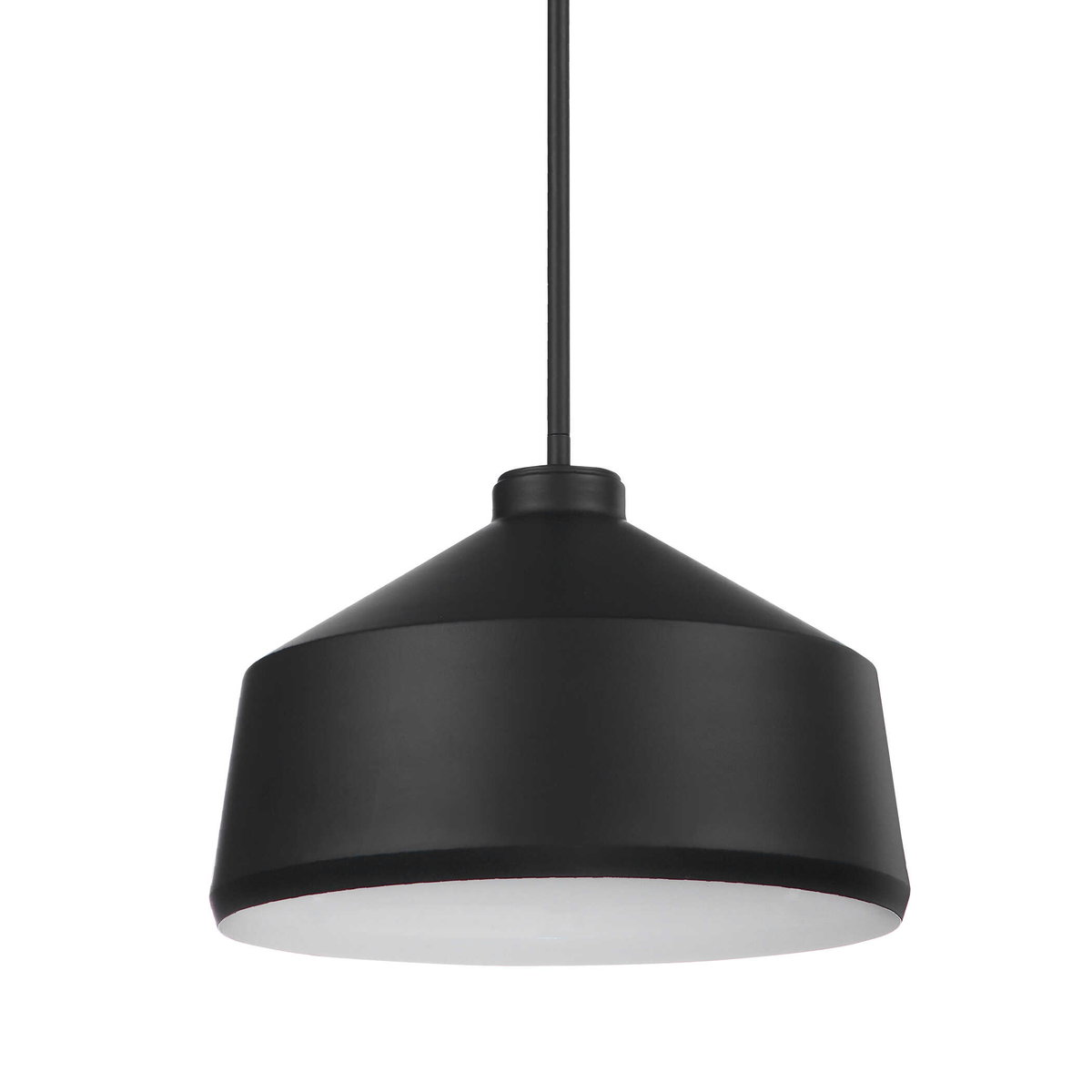 Holgate 1 Light Black Pendant, by Uttermost, 1'2" width x 10" height x 1'2" diameter x 1'2" depth View 3