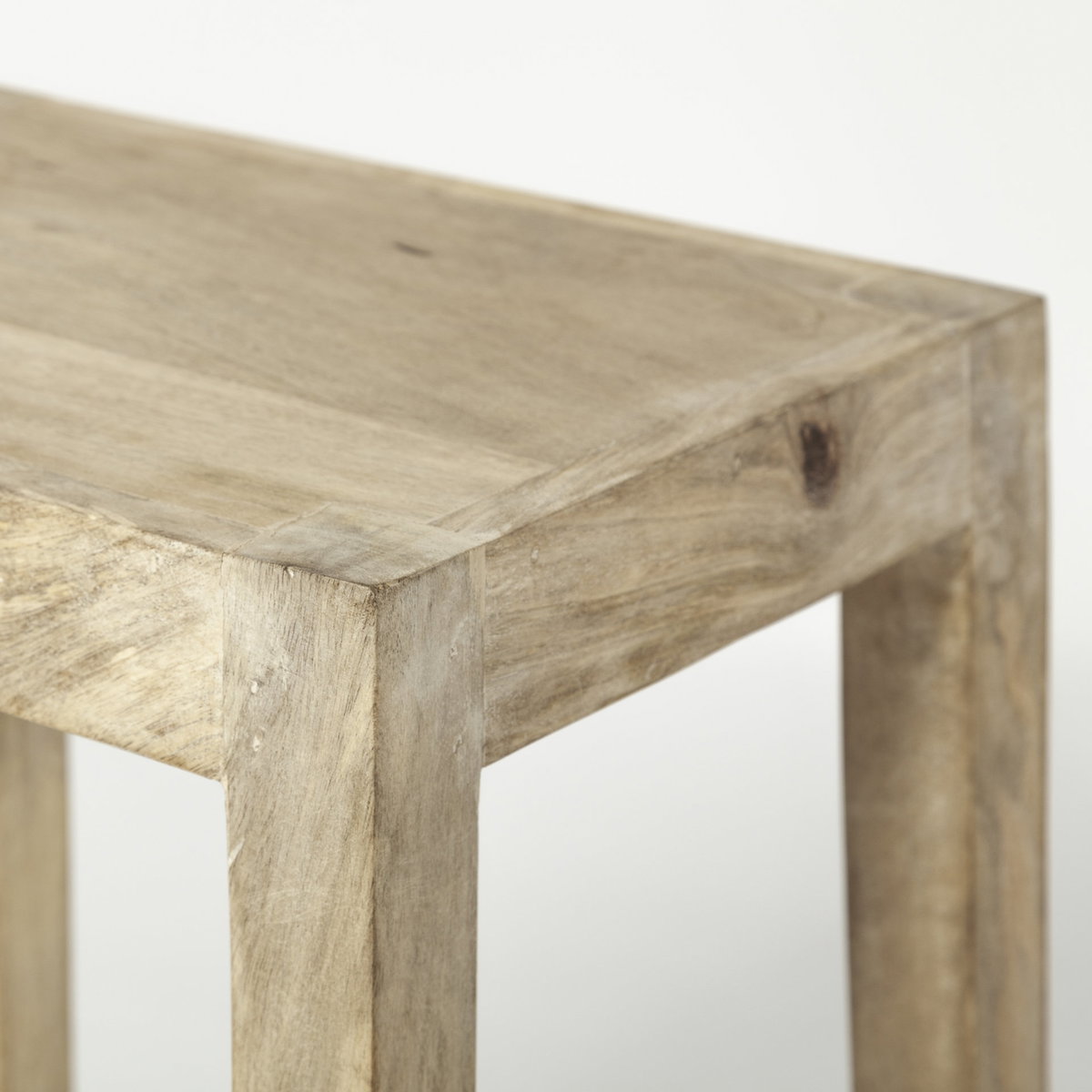 Colony Backless 25in Seat Counter Stool | Brown Wood, Counter & Bar Stool by Mercana, 16" length x 13" width x 25" height View 7