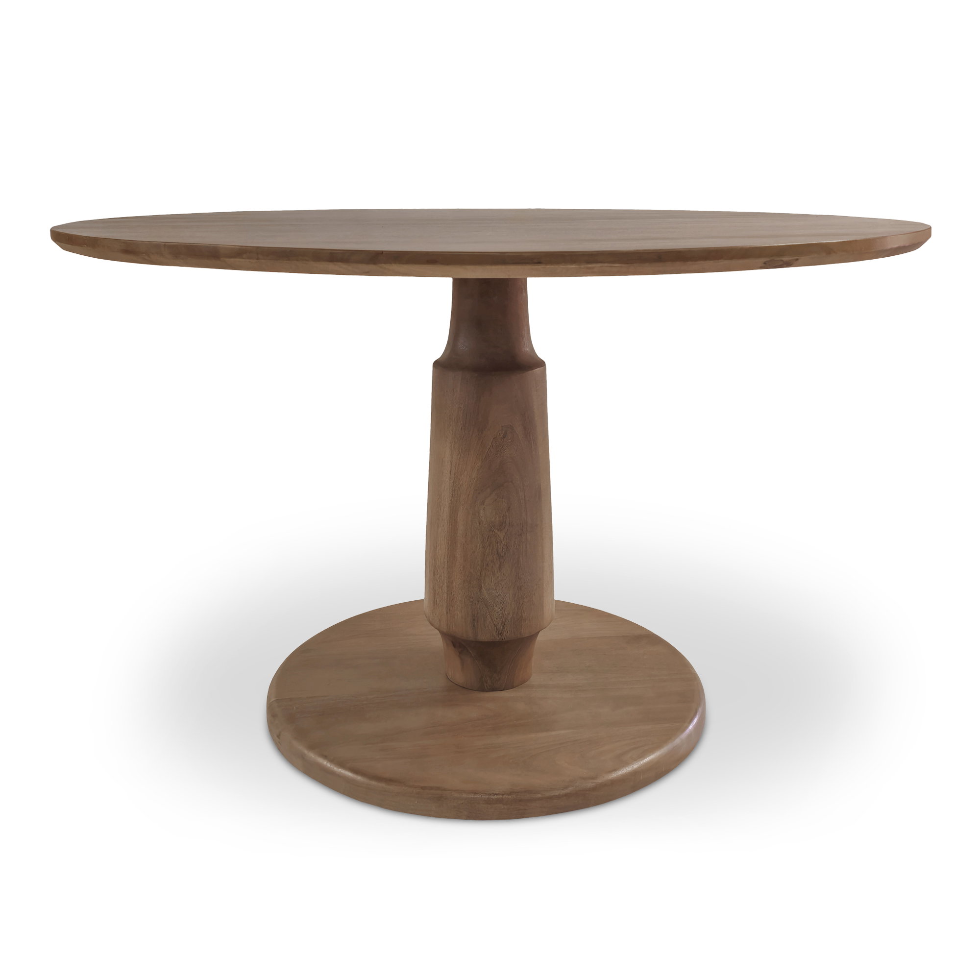 Clark Dining Table Brown, by Moe's Home, 48" width x 30" height x 48" depth View 3