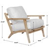 Laid Back Sheepskin Accent Chair, by Uttermost, 29.6" width x 27.25" height x 34.25" depth thumbnail 3