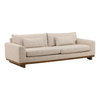 Amal Sofa Fawn, Sofas & Sectional by Dovetail, 98.5" width x 33" height x 40" depth thumbnail 1