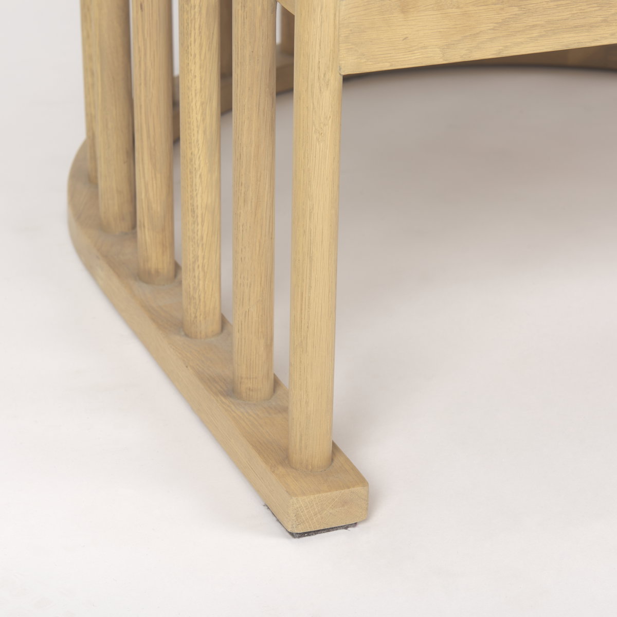 Kopari Beige Fabric with Light Brown Wood Accent Chair, by Mercana, 30.12" length x 30.51" width x 37.2" height View 12