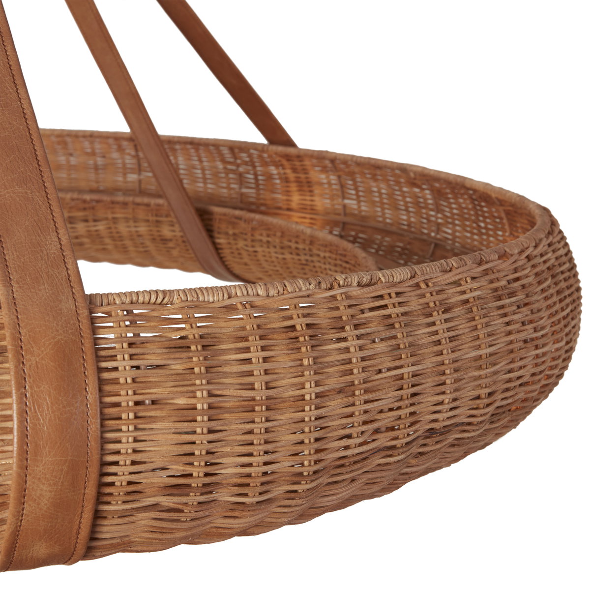 Pampas Rattan Halo Chandelier, by Woven, 20.25" height x 42" diameter View 2