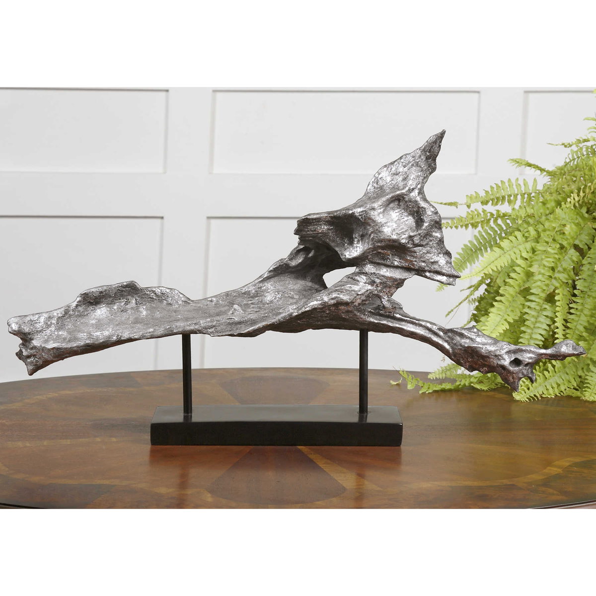 Cosma Antiqued Metal Accessory, Figurines & Statue by Uttermost, 27.12" width x 14.5" height x 4.75" depth View 2