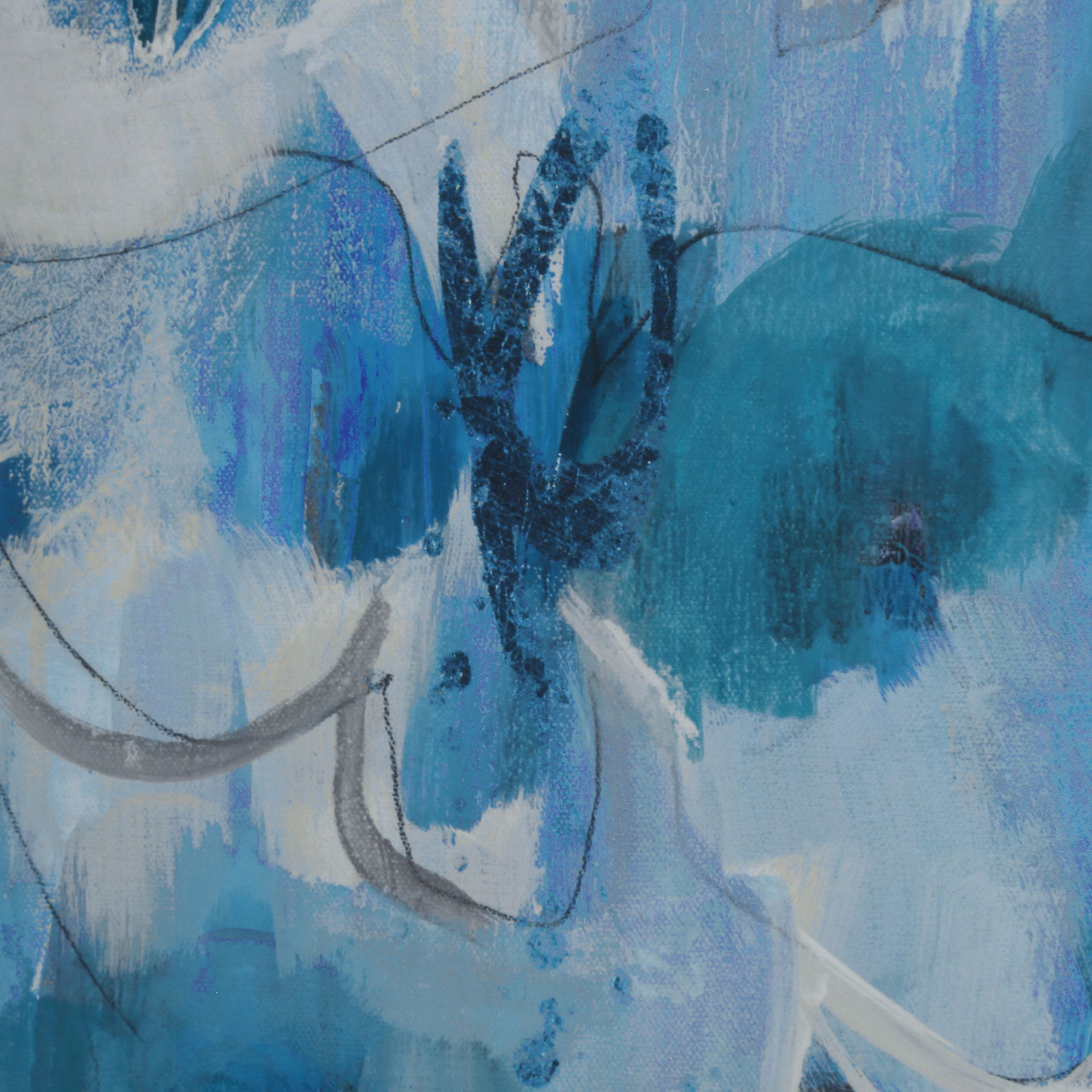 Fresh Start Blue Abstract Prints, S/6 large image 