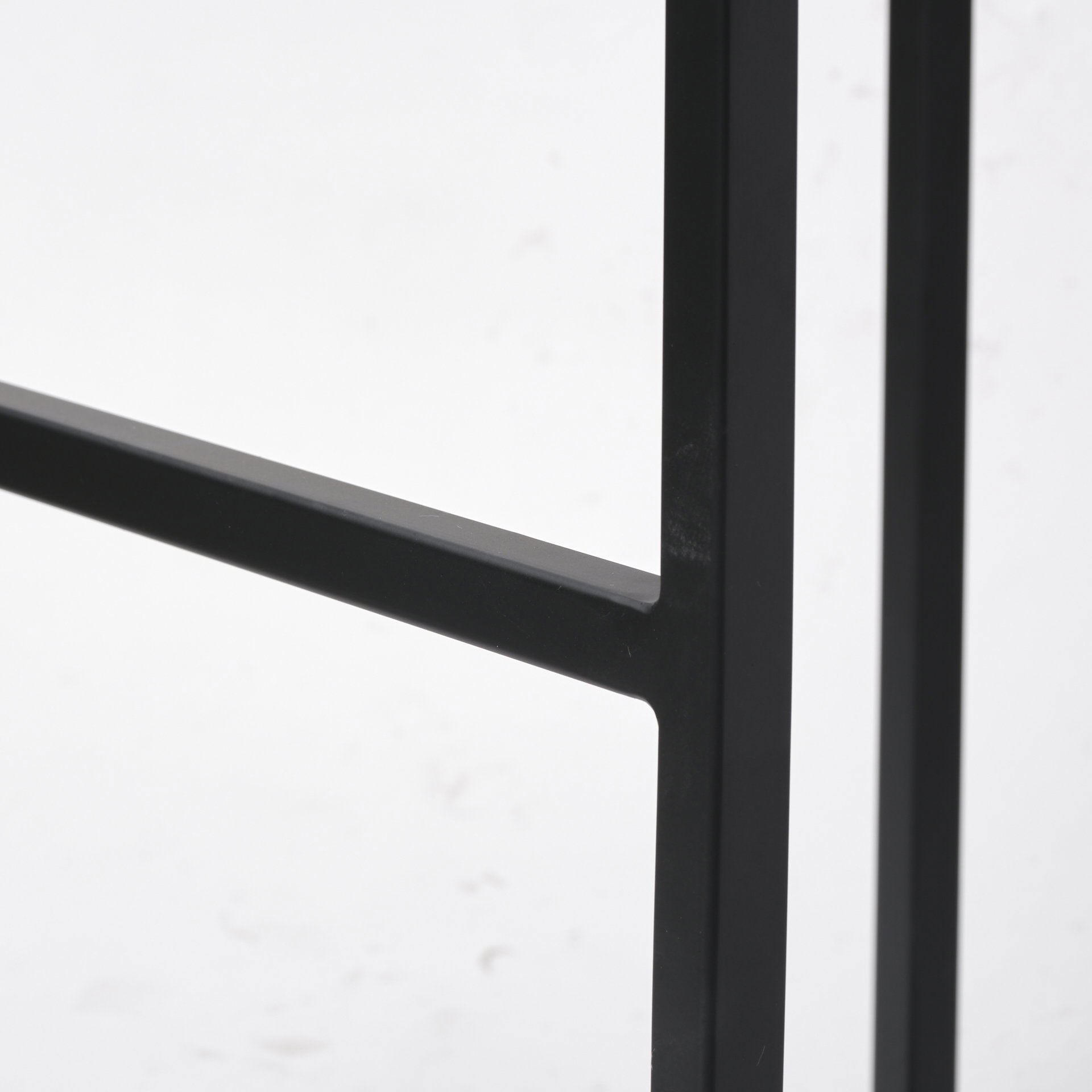 Frodo 26.4' Seat Height White Fabric Seat Black Metal Base Stool, Counter & Bar Stool by Mercana, 16.5" length x 16.5" width x 26.4" height View 10