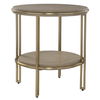 Elise Round Brass Side Table, Furniture by Uttermost, 22" width x 23" height x 22" depth thumbnail 4