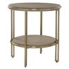 Elise Round Brass Side Table, Side & End Table by Uttermost, 22" width x 23" height x 22" depth thumbnail 4