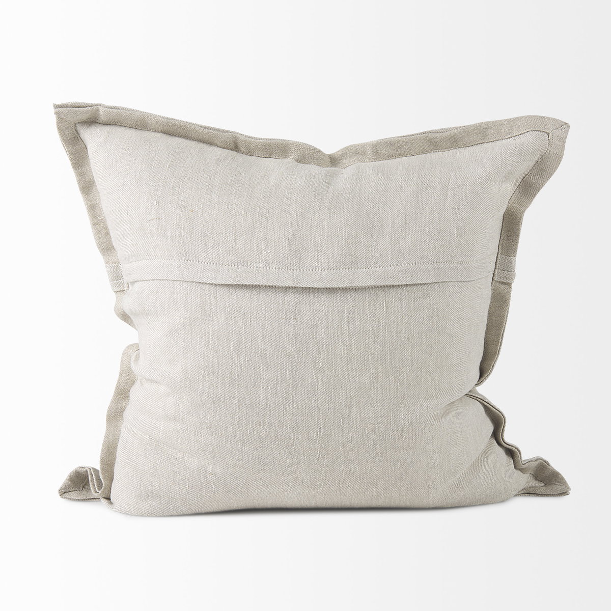 Mae 20L x 20W Beige Fabric Pillow Cover, Decorative Pillow by Mercana, 20" length x 20" width x 0.2" height View 7