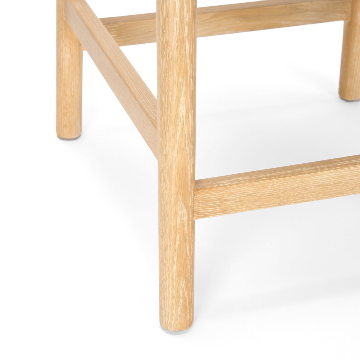 Sam Backless 25.87in Seat Counter Stool | Light Brown Wood with Fabric, Counter & Bar Stool by Mercana, 19" length x 18.25" width x 33.75" height View 12