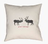 Reindeer Accent Pillow, Decorative Pillow by Surya, 20" length x 20" width thumbnail