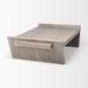 Elaine 59x36 Brown Solid Wood Top & Base Coffee Table thumbnail 5
