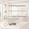Grier 84'L x 38'W Dining Table | Med Brown Wood & Med Brown Wood Cane | Seats 8, by Mercana, 84" length x 38" width x 30" height thumbnail 4
