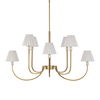 Poppins 8 Light Brass Chandelier 2 Poppins 8 Light Brass Chandelier thumbnail 2