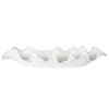 Ruffled Feathers Modern White Bowl, Decorative Tray by Uttermost, 24" width x 4" height x 9.84" depth thumbnail 1