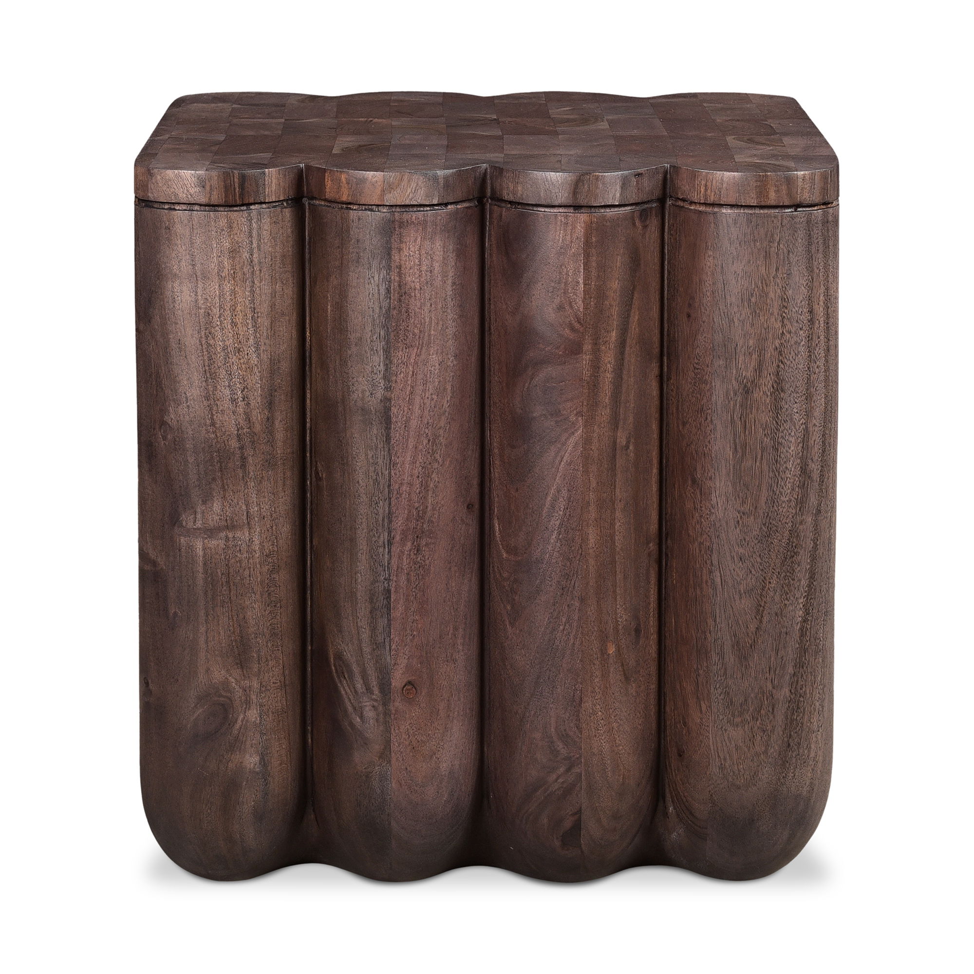 Punyo Punyo Accent Table Espresso Brown, Side & End Table by Moe's Home, 18" width x 18" height x 18" depth View 1