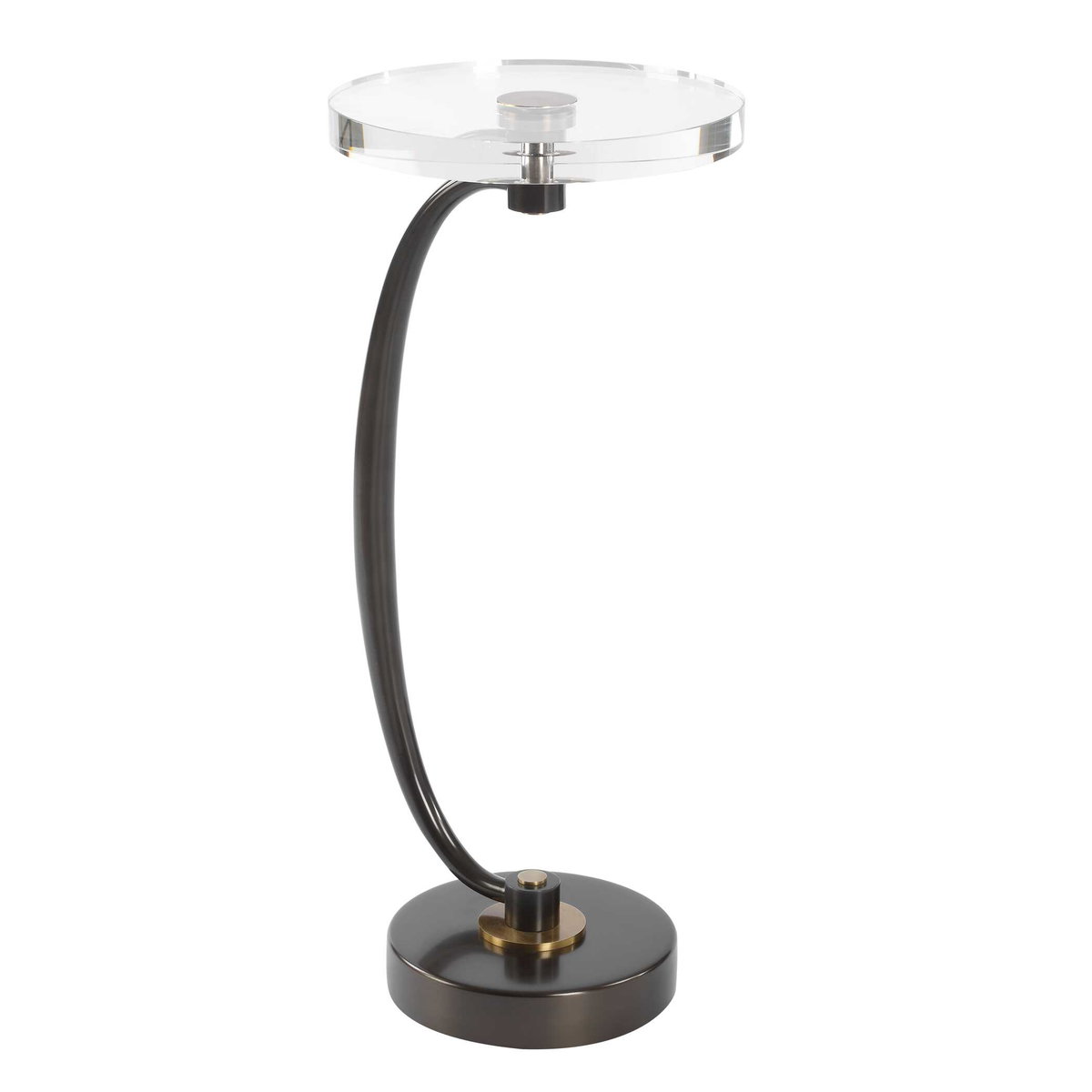 Waveney Bronze Drink Table, Side & End Table by Uttermost, 11.5" width x 24" height x 11.5" depth View 6