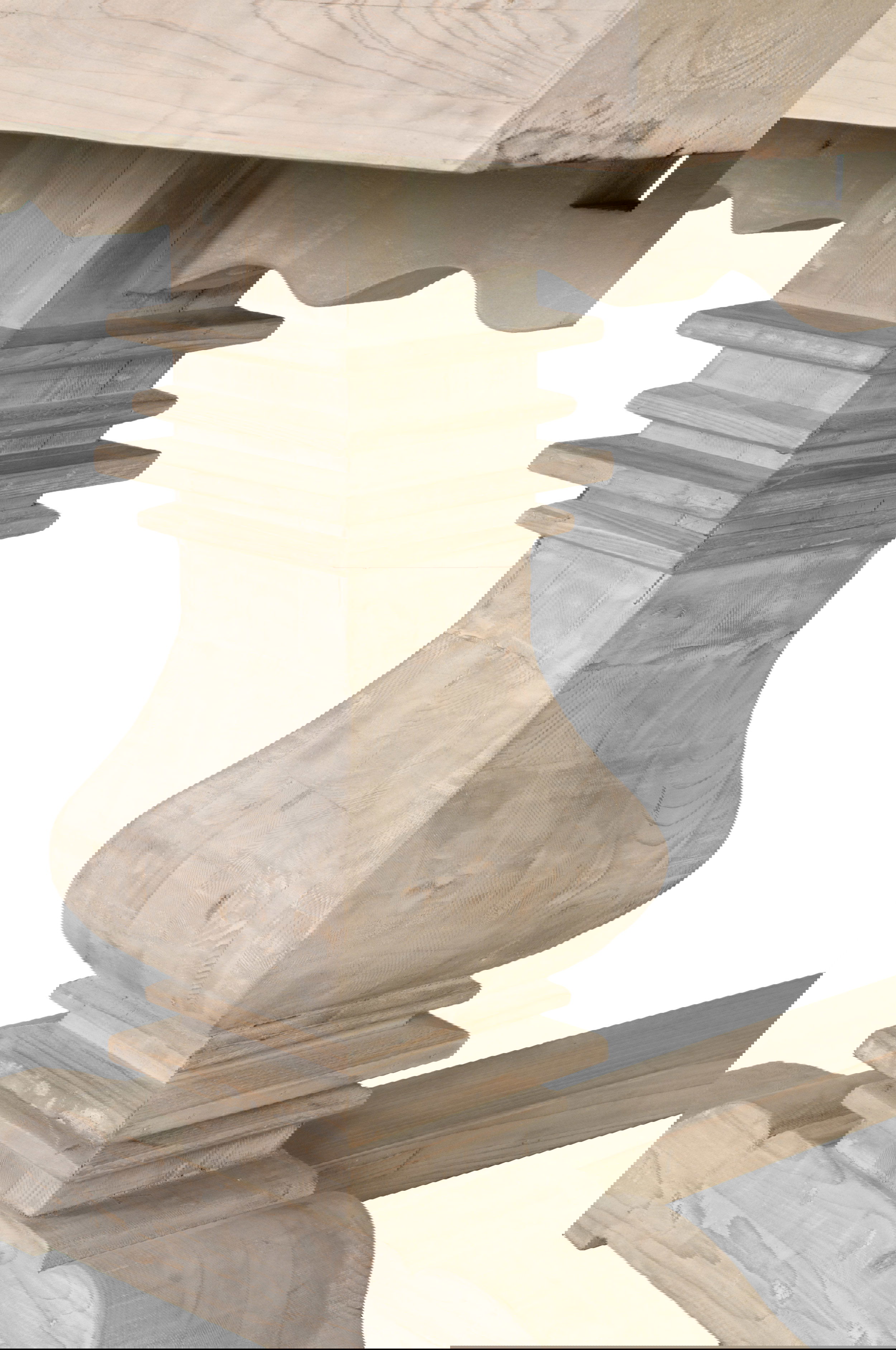 Monastery Extension Dining Table, by Essentials for Living, 84" width x 30" height x 43" depth View 6