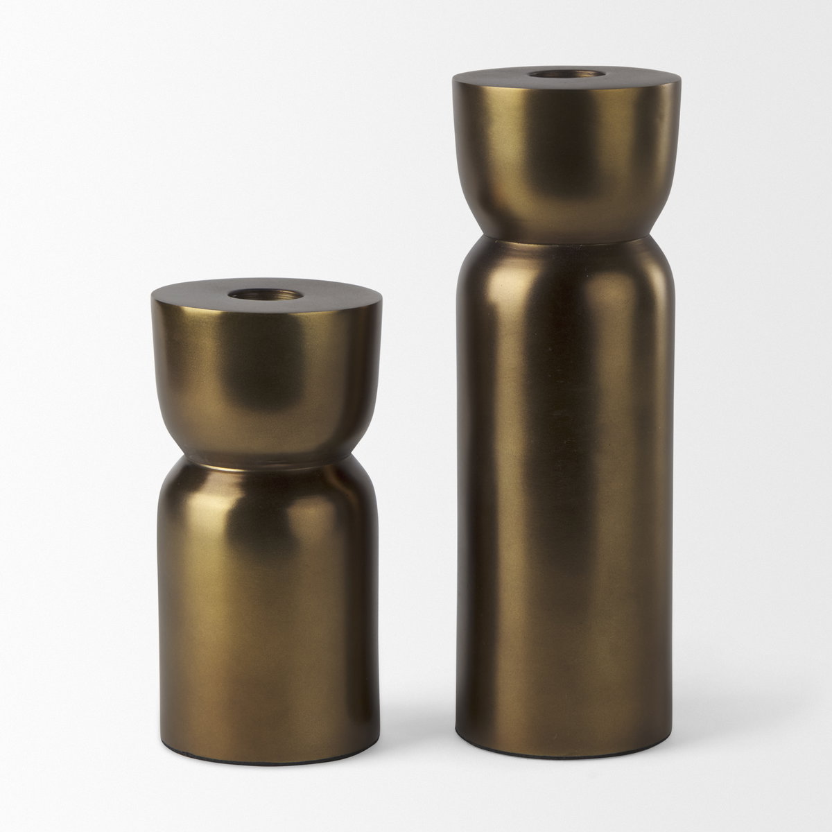 Malta Aluminum Candle Holder Large, Candles & Candle Holder by Mercana, 2.5" length x 2.5" width x 7.5" height View 11